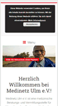 Mobile Screenshot of medinetz-ulm.de